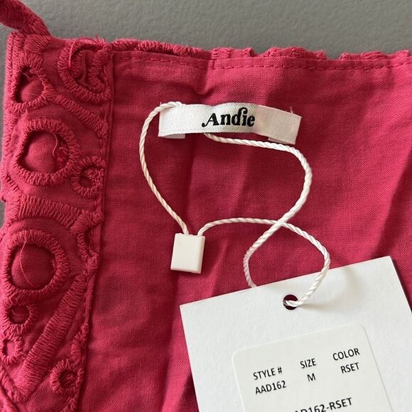 NWT Andie The Roatan Midi Dress - Eyelet - Rosette Size M - Picture 7 of 11